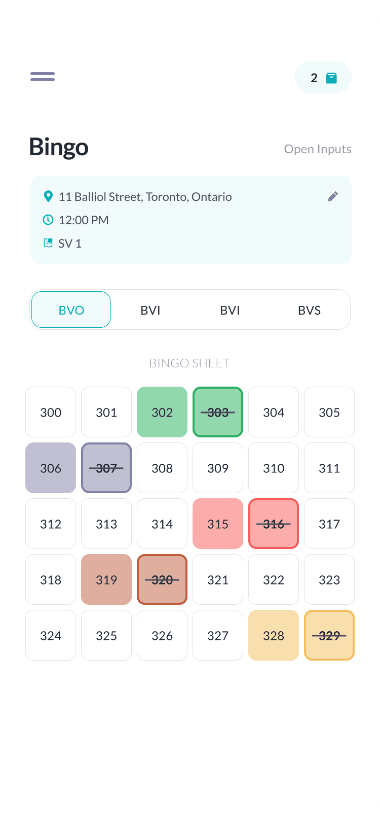 Bingo gamification module on mobile for volunteer engagement
